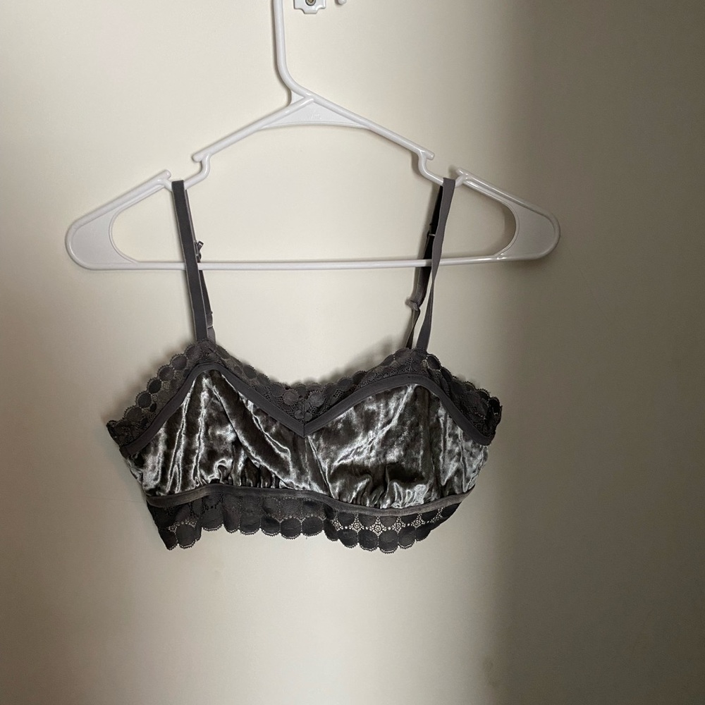 Large Aerie Velvet Bralette